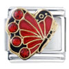 July Birthstone Butterfly Italian Charm
