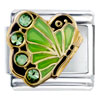 August Birthstone Butterfly Italian Charm