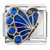 September Birthstone Butterfly Italian Charm