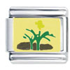  Gold  Tone Plant  Italian  Charm