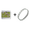 Play Beach Volleyball Combination Italian Charm Bracelet