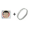 Archie Reginald Face Combination Italian Charm Bracelet