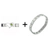 Id Heart  Link  August Peridot Color Birthstone  Italian   Charm   ... 