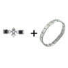 Fleur De Lis Deluxe  Link  Italian  Charm  Bracelet
