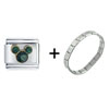Micky Green Combination Italian Charm Bracelet