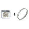 Rhinestone Star Italian Charm Bracelet FBT_C063_STARTER