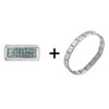  May  Emerald Color  Birthstone  Italian Charm Bracelet  ... 