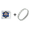 Emergency Medical Service Combination Italian Charm  Bracelet 