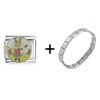 Girl With Butterfly Italian Charm Bracelet