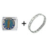 Army National Guard Combination Italian Charm Bracelet