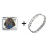 Sergeant  Dog  Italian  Charm  Bracelet