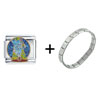 Circus Elephant Italian Charm Bracelet