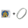 Carnival Circus Tent Combination Italian Charm Bracelet