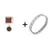 Scarlet Letter  Book  Combination  Italian   Charm  Bracelet
