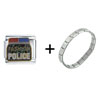 Fashion Police Combination Italian Charm Bracelet