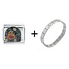 Roasting Marshmallows Italian  Charm   Bracelet 