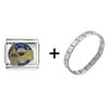  Wine  And Cheese Italian Charm Bracelet
