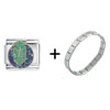 Tiki Man Green Italian Charm Bracelet
