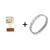 Albert Einstein  Dangle  Italian  Charm   Bracelet 