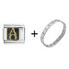 Alpha &amp; Omega Italian Charm Bracelet