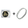 Odin's  Horn   Italian   Charm  Bracelet