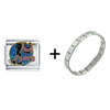 80s  Fashion   Italian  Charm Bracelet