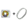 Christmas Fruit Wreath Combination Italian Charm  Bracelet 
