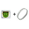  Happy Face  Frankenstein Combination Italian Charm Bracelet