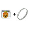  Halloween  Happy Face Combination  Italian   Charm  Bracelet
