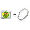 Christmas  Horn   Italian   Charm  Bracelet