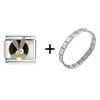 Crazy Bunny Combination Italian  Charm  Bracelet