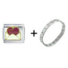 Be Mine  Valentine   Heart  Italian Charm Bracelet