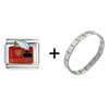 I Heart  History   Italian  Charm Bracelet