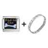 Bad To The Bone Italian Charm  Bracelet 