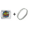 Wagon Full Of  Gifts  Italian Charm Bracelet