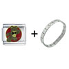 Dancing  Bear  Italian Charm Bracelet
