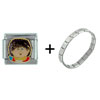 Cabbage Patch  Kids  Barry Italian Charm Bracelet