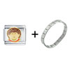 Cabbage Patch  Kids  Justin Italian Charm Bracelet