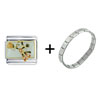 Felix Playing Basketball Italian Charm Bracelet