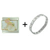  Precious  Moments My Love Italian Charm Bracelet