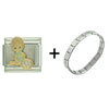  Precious   Moments  Tennis Italian Charm Bracelet