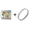  Rainbow   Brite  With Kitty  Brite  Italian Charm Bracelet