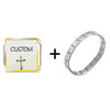 Cross  Custom   Italian   Charm  Bracelet