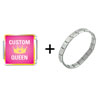 Queen  Custom   Italian   Charm   Bracelet 