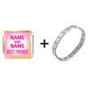 Best Friends  Custom   Italian   Charm  Bracelet
