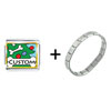 Dog Bone  Christmas   Italian   Charm  Bracelet