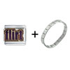 Flirt Logo  Italian  Charm  Bracelet 