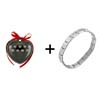 Italian  Charms  Black Heart Display Bracelet  ... 