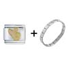 Piglet Smile Combination Italian  Charm  Bracelet