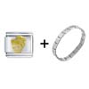 Princess  Cinderella  Italian Charm Bracelet  ... 